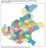 Districts for association management of Local Policing. Veneto - Year 2010