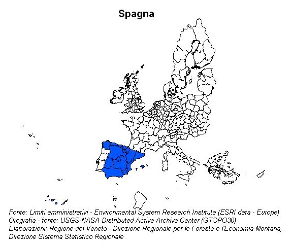 Rapporto Statistico 2006 - Spagna - Cartina