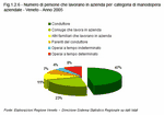 Numero di persone che lavorano in azienda per categoria di manodopera aziendale. Veneto - Anno 2005