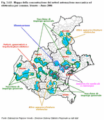 Mappa della concentrazione del settore della meccanica per comune. Veneto - Anno 2006
