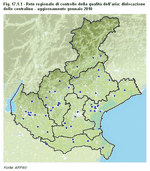 Rete regionale di controllo della qualit dell'aria: dislocazione delle centraline - aggiornamento gennaio 2010