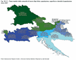 Paesi membri della comunit di lavoro Alpe Adria: popolazione, superficie e densit di popolazione - Anno 2007