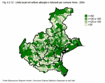 Local establishments in the economic sector of hotels and restaurants by municipality - Year 2004