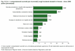 The most frequently recurring traffic offences (*) in road accidents in Veneto - Year 2006