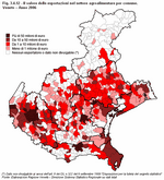 The value of food-industry exports by municipality. Veneto - Year 2006