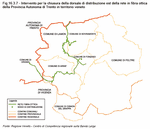 Project for the closure of the eastern distribution backbone of the fibre optic network of the autonomous province of Trento in Veneto