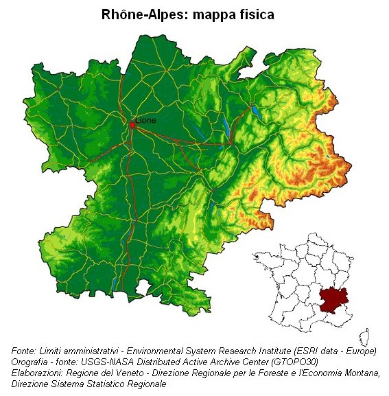 Rapporto Statistico 2006 - RhoneA - Mappa fisica