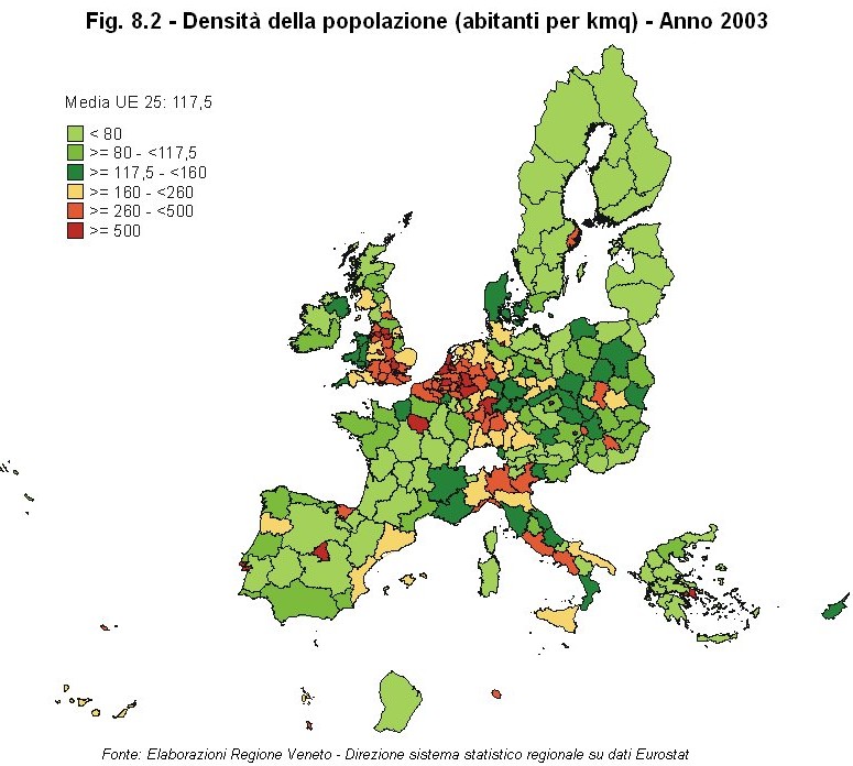 Rapporto Statistico 2006 - Capitolo 8 - Il Veneto in Italia e in Europa dagli anni '90 ad oggi - Figura 8.2