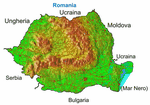 Cartina fisica della Romania