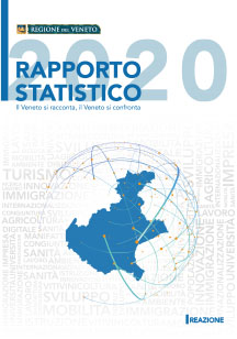 Copertina del volume: Il Veneto si racconta / il Veneto si confronta - Rapporto Statistico 2020