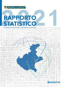 Copertina del volume: Il Veneto si racconta / il Veneto si confronta - Rapporto Statistico 2021