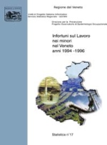 Copertina del volume: Infortuni sul Lavoro nei minori nel Veneto. Anno 2000
