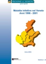 Copertina del volume: Malattie infettive nel Veneto 2003