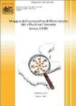 Copertina del volume: Mappa della raccolta differenziata dei rifiuti del Veneto. Anno 2001